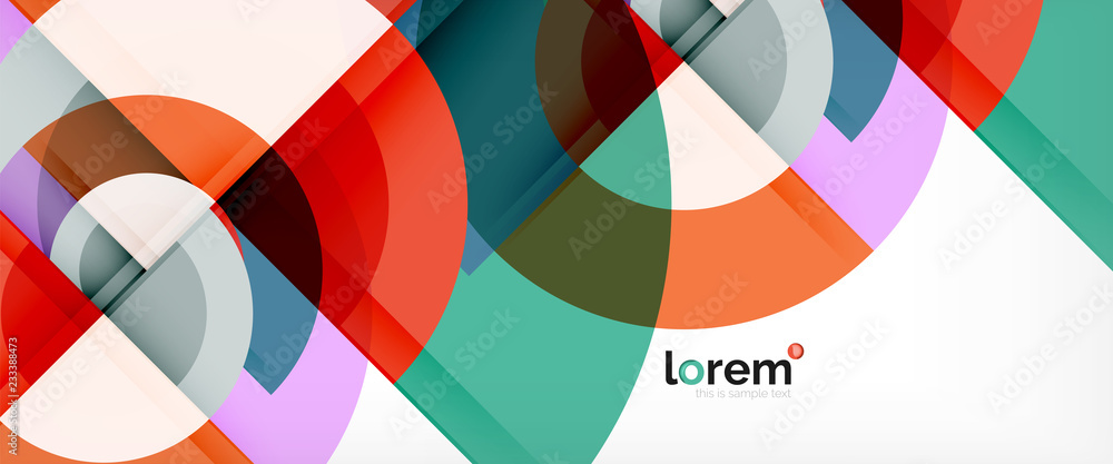 Circle abstract background, geometric modern design template Circle abstract background, geometric modern design template