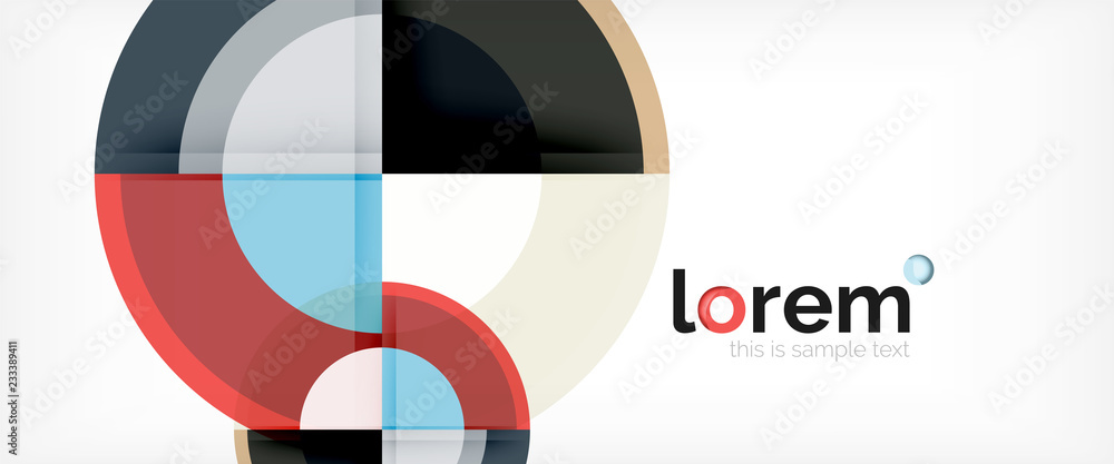 Circle abstract background, geometric modern design template Circle abstract background, geometric modern design template