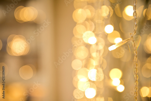 Wallpaper Mural golden christmas bokeh Torontodigital.ca