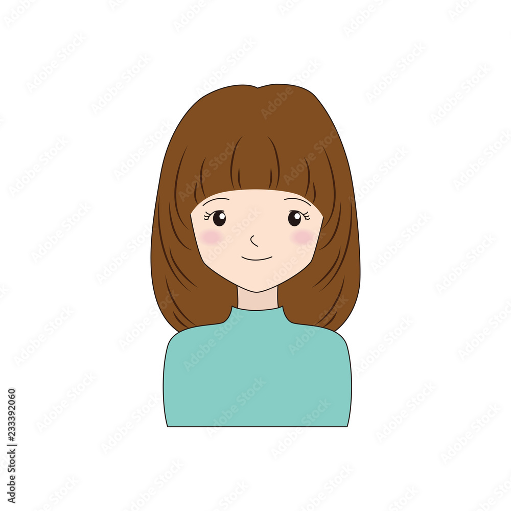 微笑んでいる女性