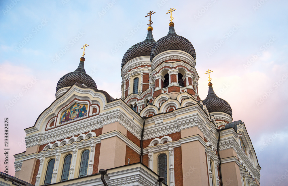 Alexander Nevsky Cathedral in old Tallinn.