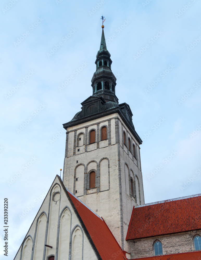 Fototapeta premium Saint Nicholas church in old Tallinn.