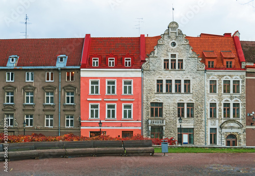 Houses in the old city. Estonia, Tallinn.