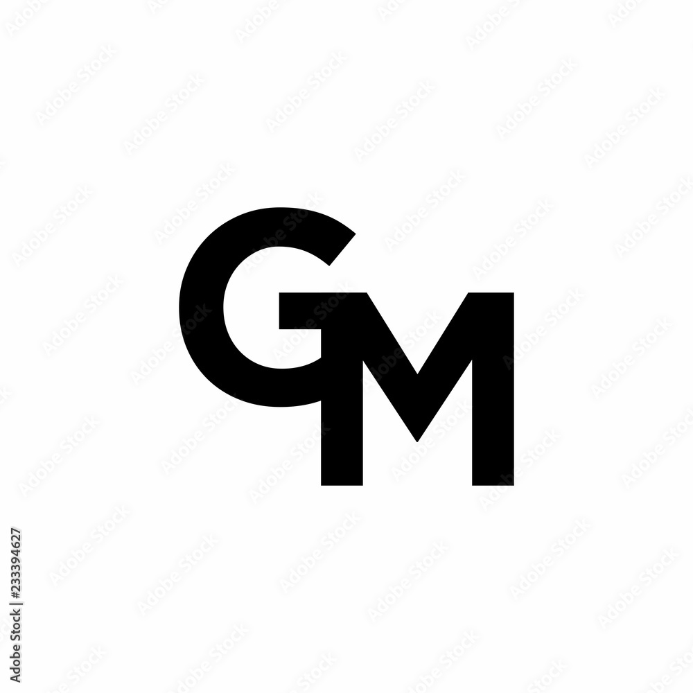 Gm G M Letter Logo Vector & Photo (Free Trial)