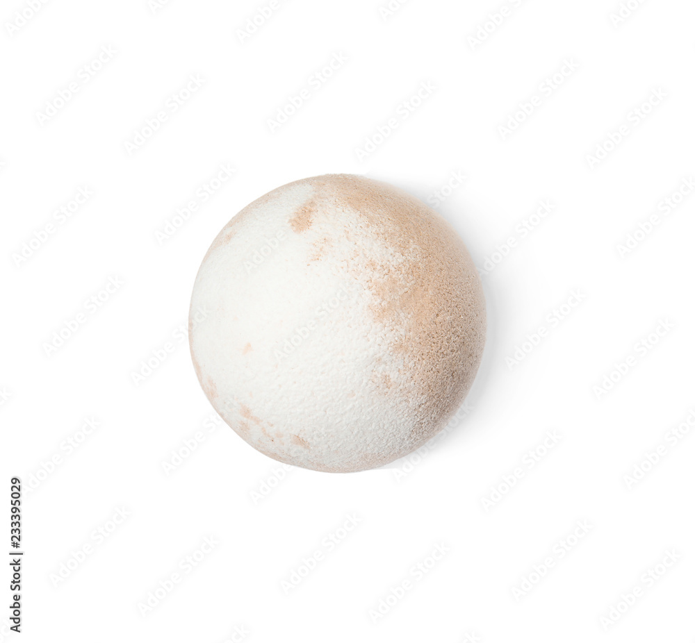 Bath bomb on white background. Spa product Bath bomb on white background. Spa product