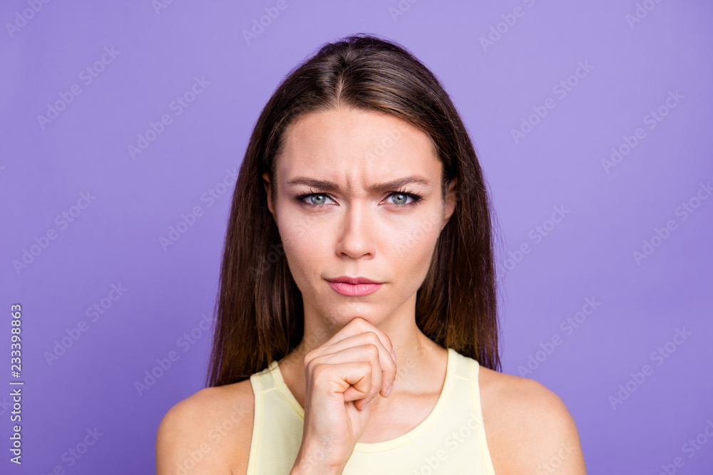 Close-up portrait of nice adorable charming attractive winsome t Close-up portrait of nice adorable charming attractive winsome t