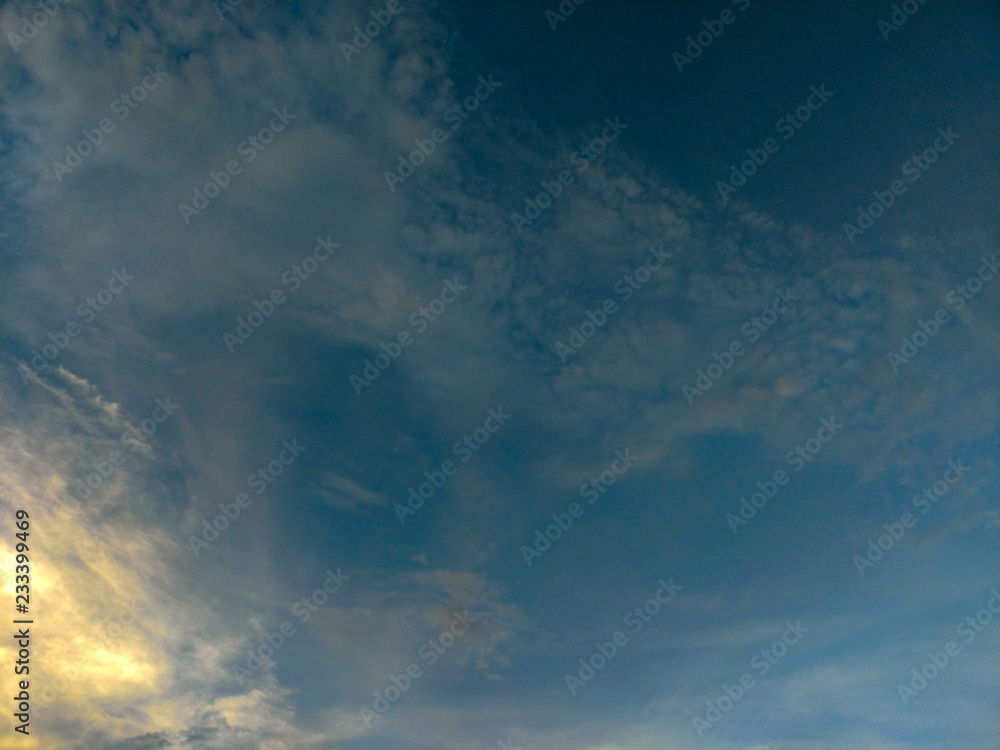 Obraz premium blue sky with clouds
