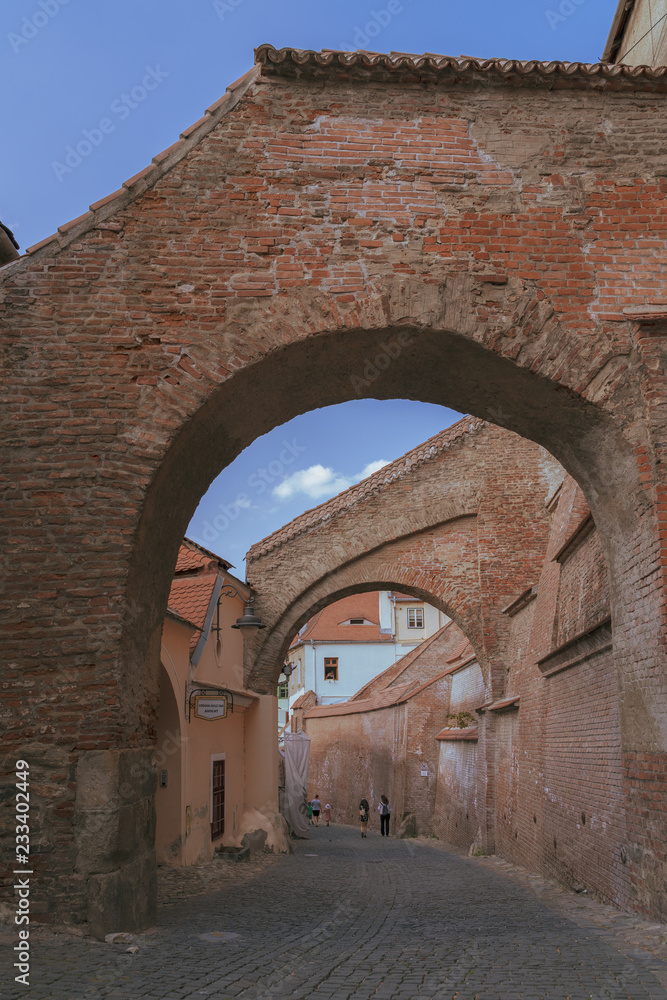 Naklejka premium Medieval architectural highlights in Transylvania