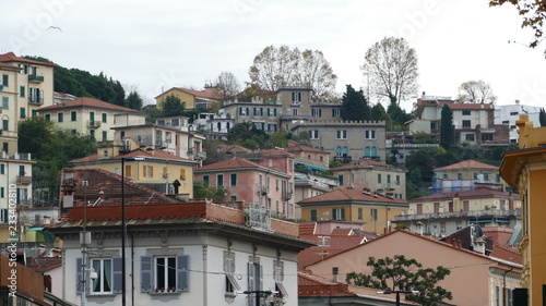Veduta di La Spezia, città portuale in Liguria, Italia