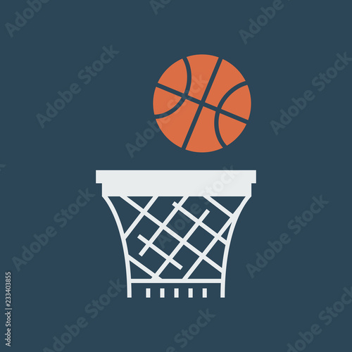 Silhouette icon basketball