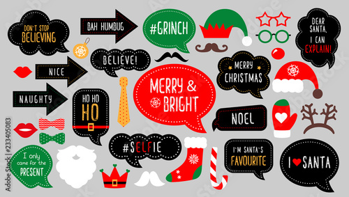 Christmas photo booth props