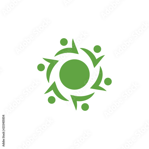 Community wellness graphic design template vector illustration