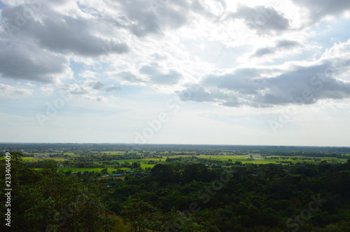 landscape from hill on Khao Lon mountain in Thailand © pedphoto36pm