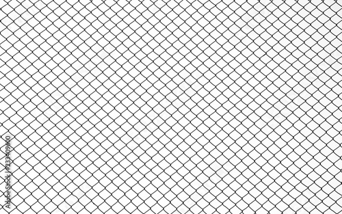 Wire mesh steel on white background - silhouette