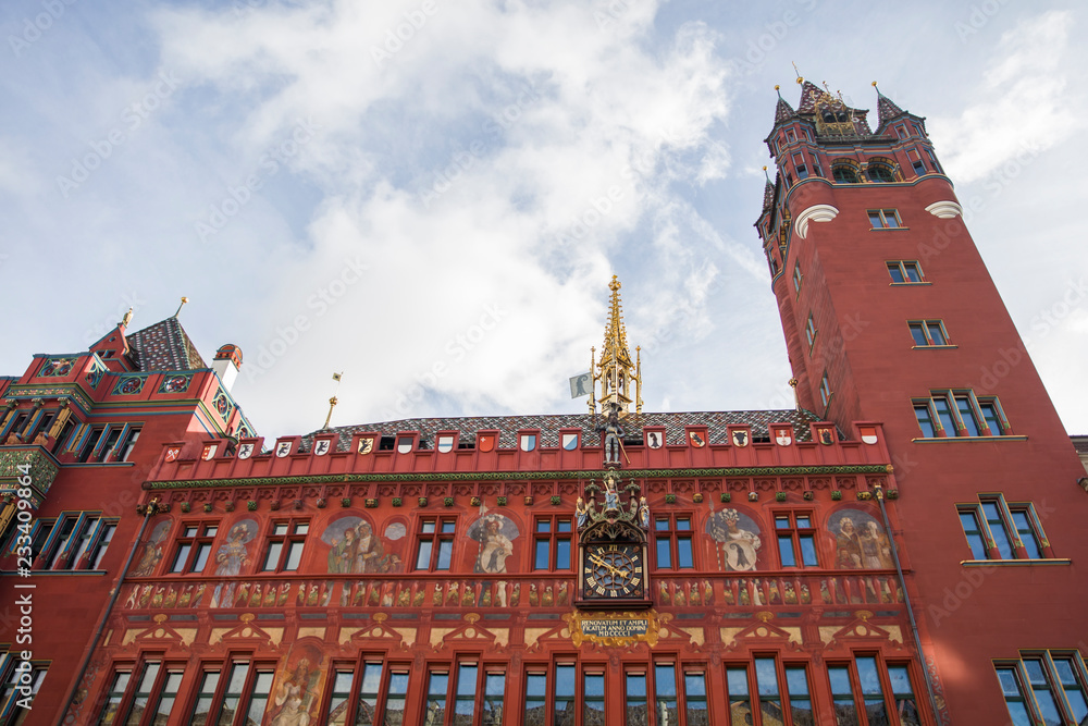 Obraz premium Basel Town Hall in Switzerland