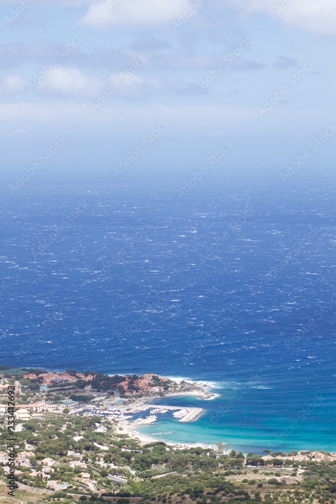 mediterranean sea and blue sky