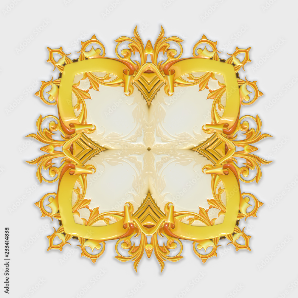 Fototapeta premium Decorative texture background, 3d illustration