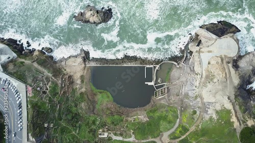 Looking down on Sutro Baths