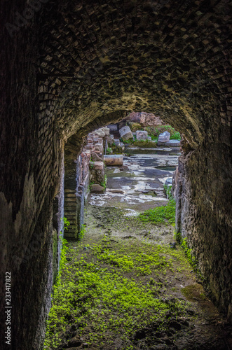 Fototapeta Naklejka Na Ścianę i Meble -  tunnel in the castle tower