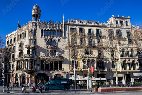 Canvas Print Barcelona, Passeig de Gracia