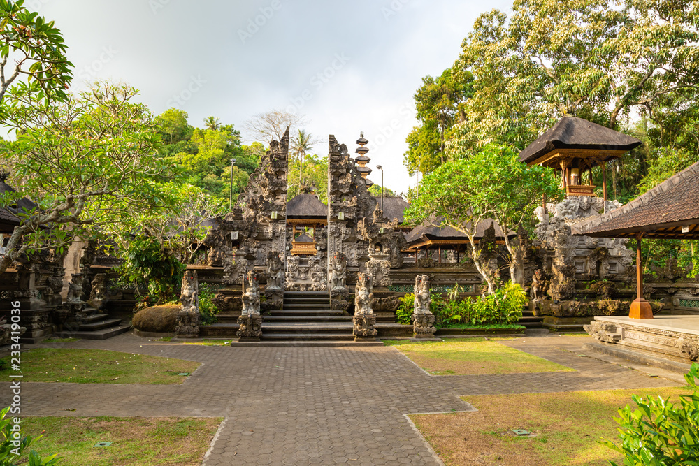 The entrance to the Hindu Temple Pura Gunung Lebah, Udud, Bali Island, Indonesia The entrance to the Hindu Temple Pura Gunung Lebah, Udud, Bali Island, Indonesia