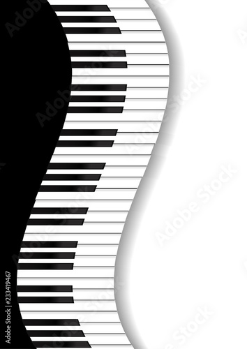 Vector : Piano keyboard equalizer concept on white background