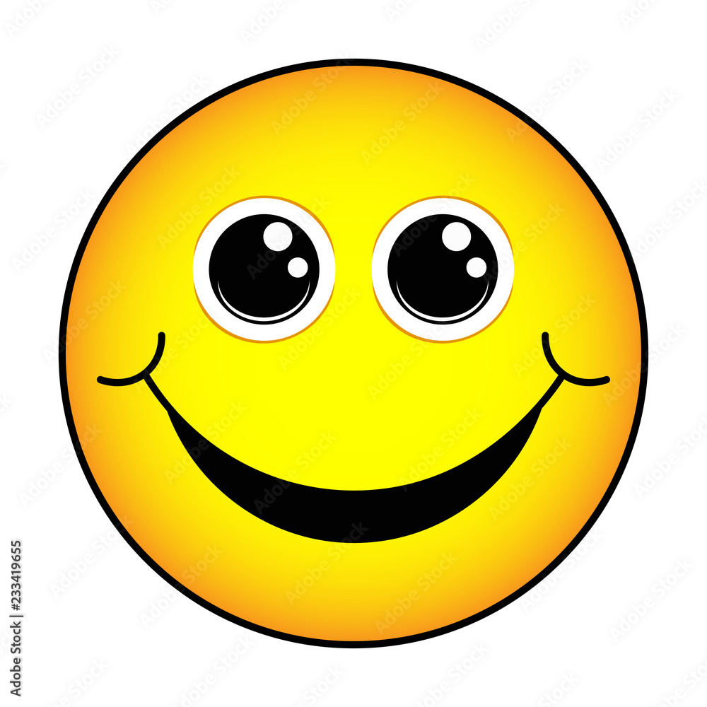 Fototapeta premium Face sign icon, vector illustration. Flat design style