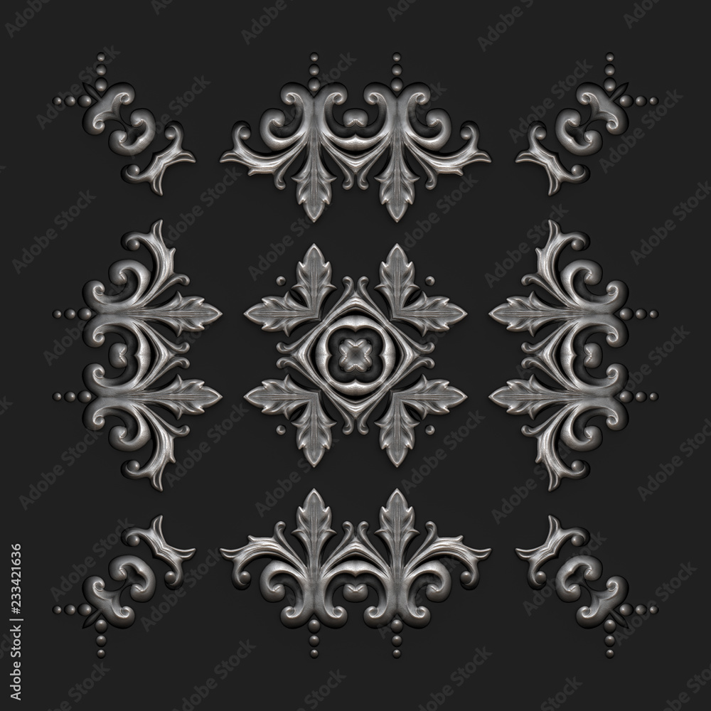 Decorative texture background, 3d illustration Decorative texture background, 3d illustration