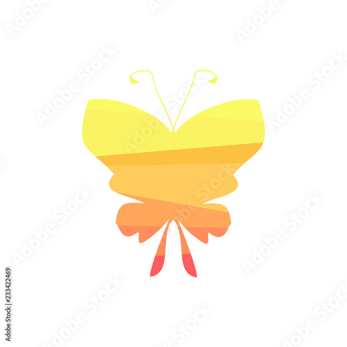butterfly icons, greeting card with butterfly,vector illustration
