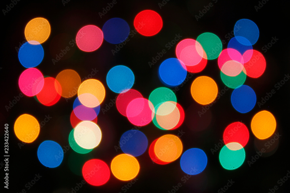 Color Dots Lights - Christmas & Luces de Colores desenfocadas - Navidad