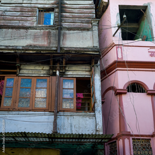 Low angle view of a houses, Darjeeling, West Bengal, India
