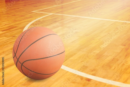 Orange Basketball ball on background