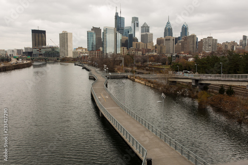 Philadelphia Skyline and River