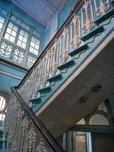 Staircase of Knesset Eliyahoo Synagogue, Colaba, Mumbai, Maharashtra, India