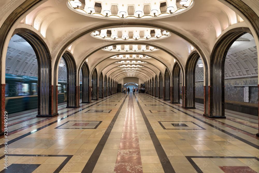 Metro de Moscou : la station Mayakovskaya