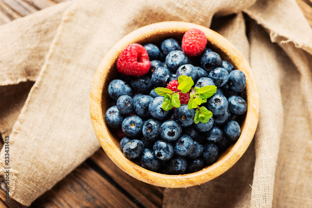 Fresh blueberries