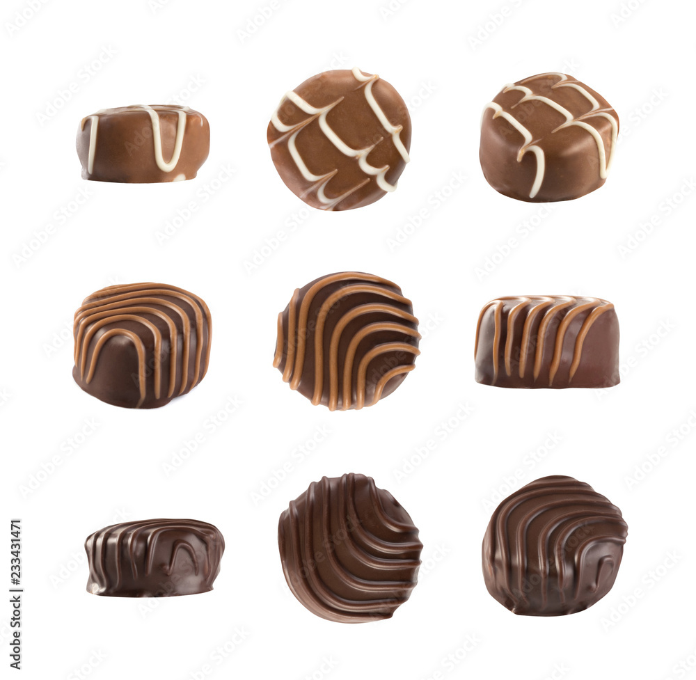 Chocolate Sweets Isolated Chocolate Sweets Isolated