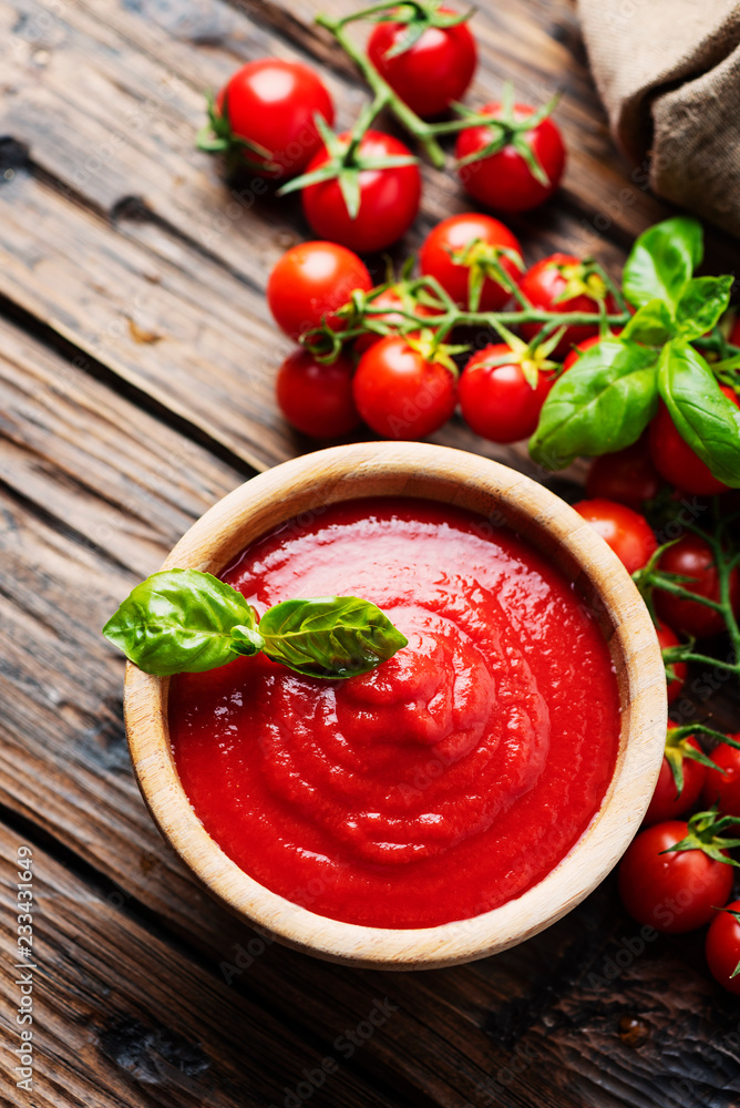 Bowl of tomato sauce Bowl of tomato sauce