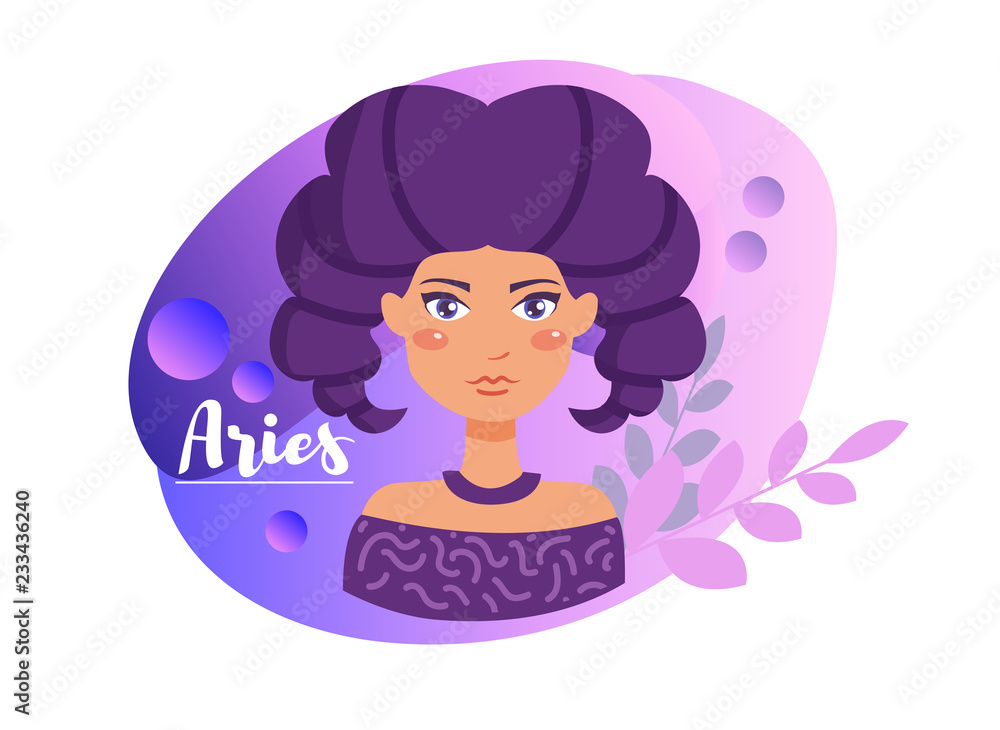 Aries zodiac sign Vector. Cartoon. Isolated art on white background. Aries zodiac sign Vector. Cartoon. Isolated art on white background.