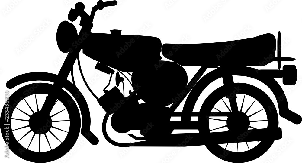 Silhouette East Germany Scooter
