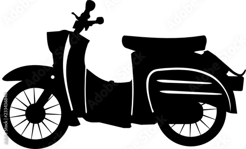 Silhouette East Germany Scooter