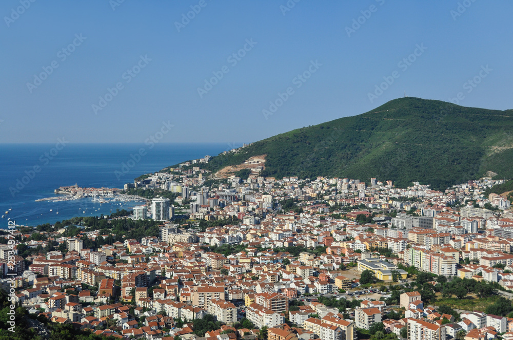 View of Budva in Montenegro