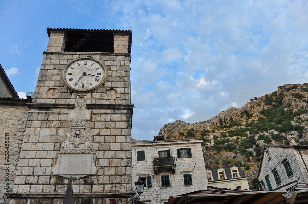 Clock tower in Kotor