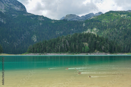 Black lake in Montenegro