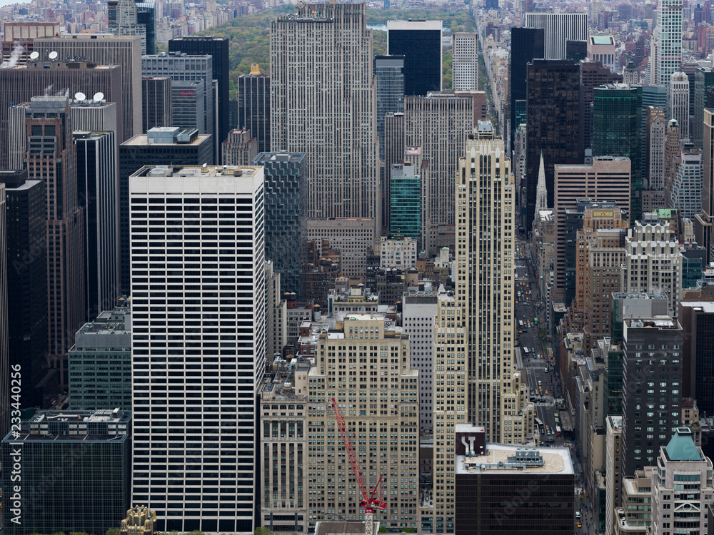 Φωτογραφία Aerial view of skyscrapers in New York City, New York State, USA