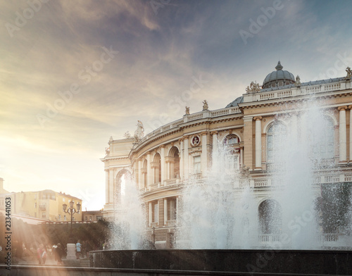 The Odessa National Academic Theater of Opera and Ballet in Ukraine.