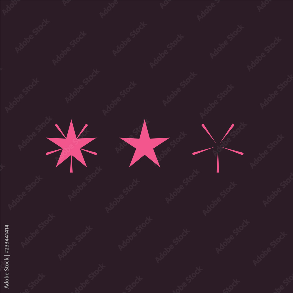 Star icon design template elements. Winter symbol Star icon design template elements. Winter symbol