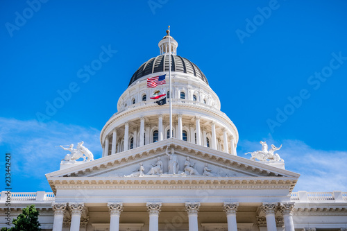 The dome of the California State Capitol, Sacramento, California