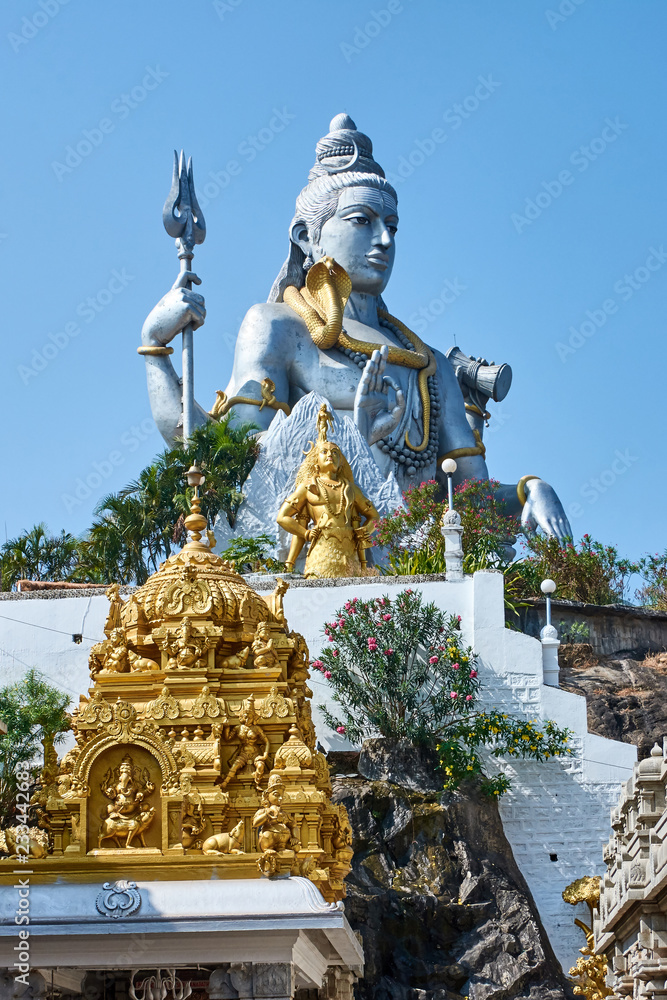 India. Karnataka. Murdeshwar. Shiva on Kanduka Hill