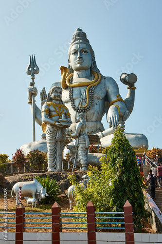 India. Karnataka. Murdeshwar. Shiva on Kanduka Hill